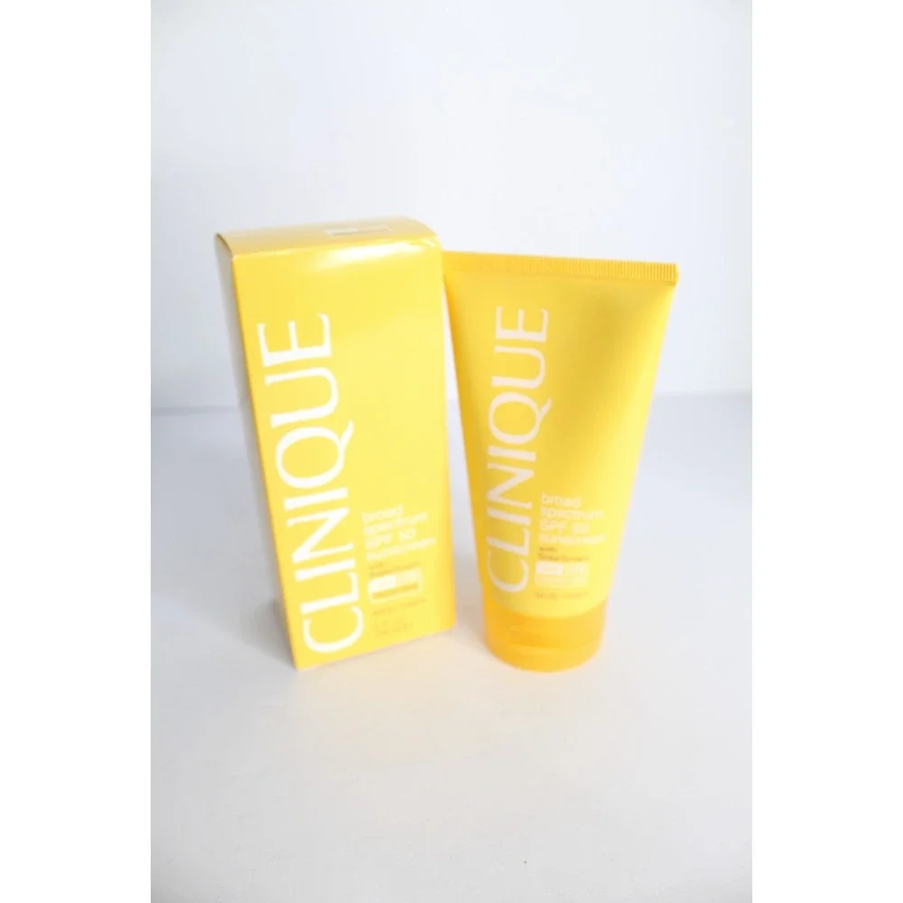 New Clinique Broad Spectrum SPF 50 Sunscreen Body Cream‎ White - 5oz/150ml NIB